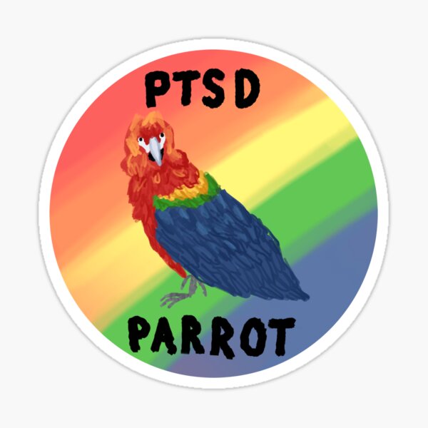 Artikel-Vorschau von PTSD Papagei, designt und verkauft von gwyntism.