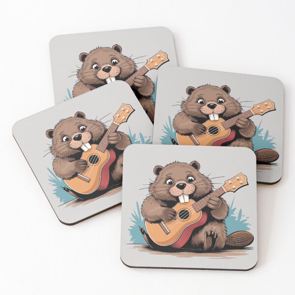 Item preview, Beaver playing with a guitar designed and sold by 123ks.