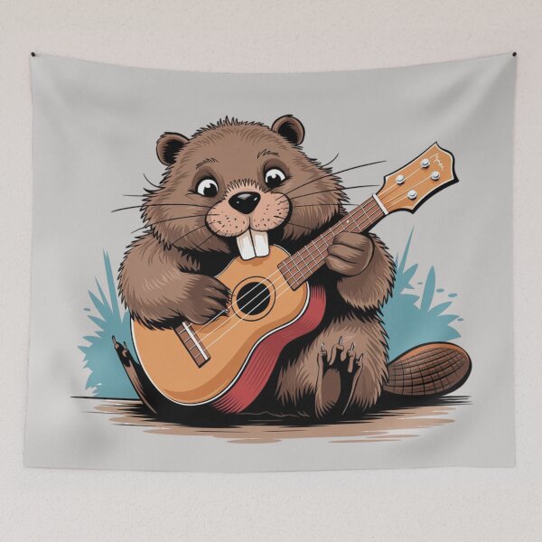 Item preview, Beaver playing with a guitar designed and sold by 123ks.