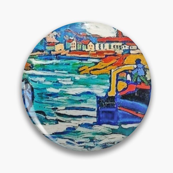 Item preview, Barges on the Seine (Bateaux sur la Seine), 1905-06, oil on canvas, Maurice Vlaminck designed and sold by CristalleLisa.