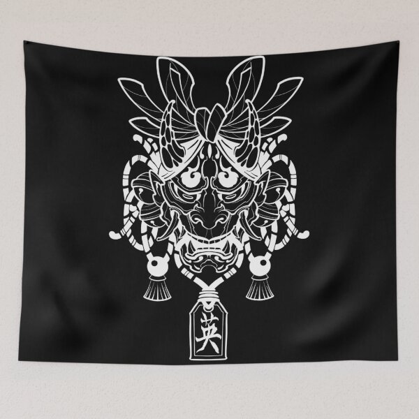 Item preview, Japanese hannya mask in white designed and sold by 7Delamancha.