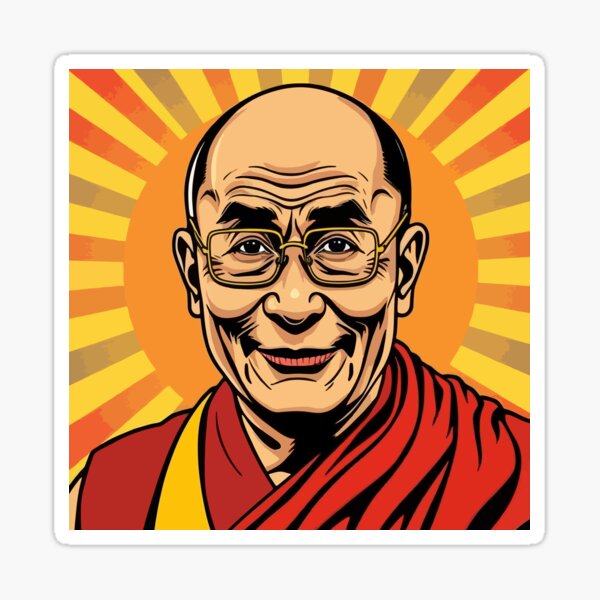 Item preview, Dalai Lama T-Shirt – Wisdom, Compassion & Spirituality Merch designed and sold by Mad Factory Designs.