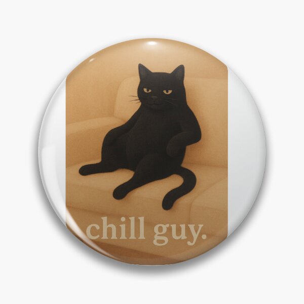 Item preview, Chill Guy – Black Cat on a Sofa Print designed and sold by The Black Cat Coven GB.