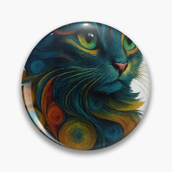 Item preview, Mystic Spiral Cat – Vibrant Feline Fantasy designed and sold by SoulPrints by Beata.