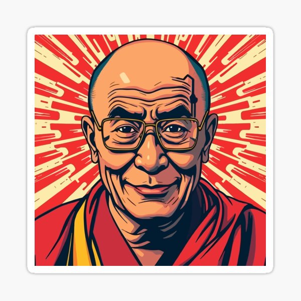 Item preview, Dalai Lama T-Shirt – Wisdom, Compassion & Spirituality Merch designed and sold by Mad Factory Designs.