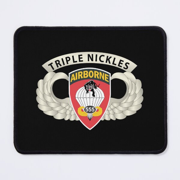 Item preview, Army - Airborne Badge - 555th Parachute Infantry Bn - SSI w  Triple NIckles Tab X 300 designed and sold by Military Insignia Products.