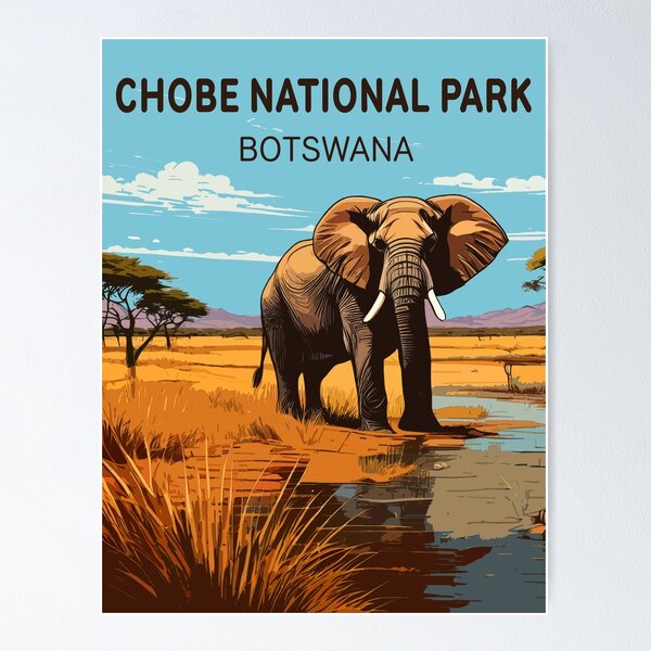 Vista previa del artículo con la obra «Parque Nacional Chobe, Botsuana», diseñado y vendido por Vale150.