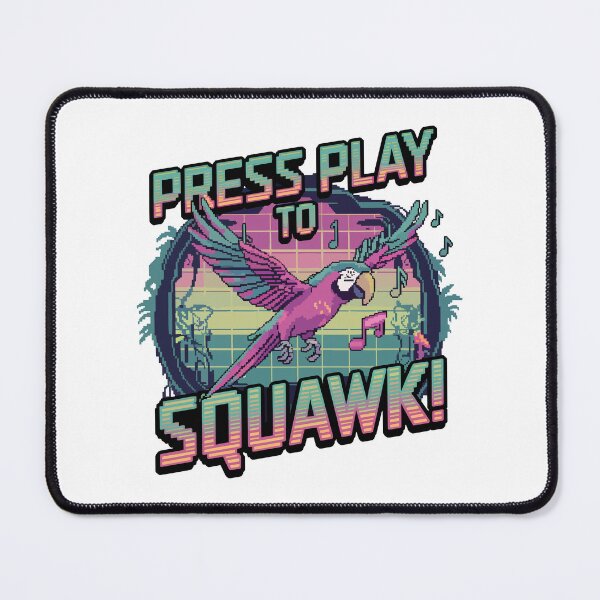 Item preview, Retro Pixel Parrot – Press Play to Squawk! Arcade Bird Design designed and sold by NaturePixel.
