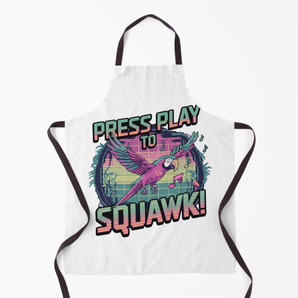 Item preview, Retro Pixel Parrot – Press Play to Squawk! Arcade Bird Design designed and sold by NaturePixel.