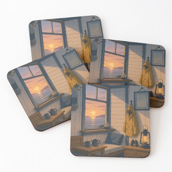 Item preview, Cozy Coastal Cabin - Lofi Seaside Escape designed and sold by DreamCraze.