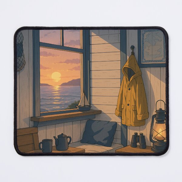 Item preview, Cozy Coastal Cabin - Lofi Seaside Escape designed and sold by DreamCraze.