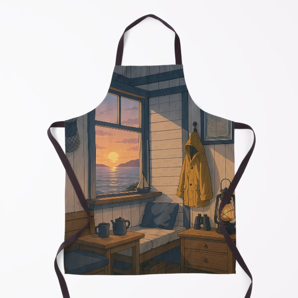 Item preview, Cozy Coastal Cabin - Lofi Seaside Escape designed and sold by DreamCraze.