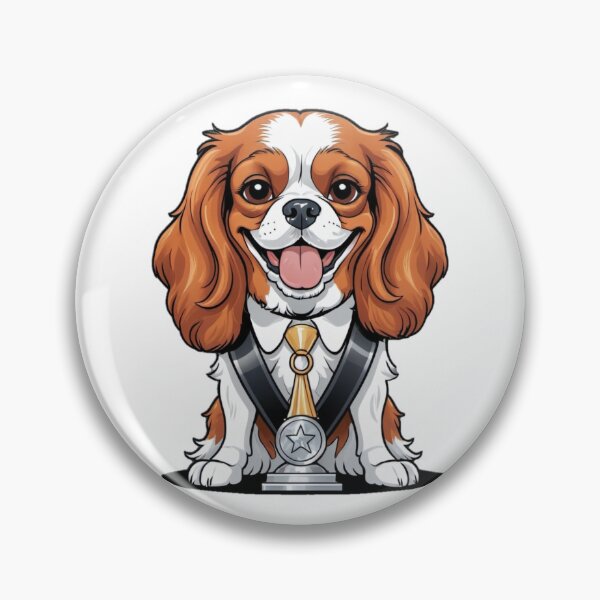 Item preview, Actress Cartoon with Cavalier King Charles Spaniel Dog Design – Funny and Unique Dog and Owner Artwork – Actress Gift – Pet Humor designed and sold by KoraTalks.