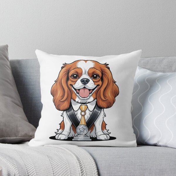 Item preview, Actress Cartoon with Cavalier King Charles Spaniel Dog Design – Funny and Unique Dog and Owner Artwork – Actress Gift – Pet Humor designed and sold by KoraTalks.