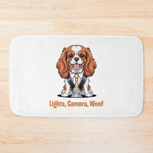 Item preview, Actress Cartoon with Cavalier King Charles Spaniel Dog Design – Funny and Unique Dog and Owner Artwork – Actress Gift – Pet Humor designed and sold by KoraTalks.
