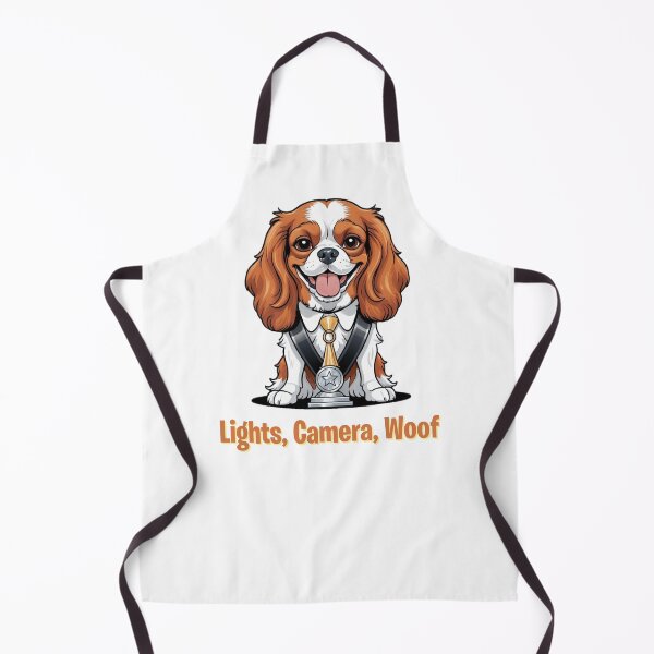 Item preview, Actress Cartoon with Cavalier King Charles Spaniel Dog Design – Funny and Unique Dog and Owner Artwork – Actress Gift – Pet Humor designed and sold by KoraTalks.
