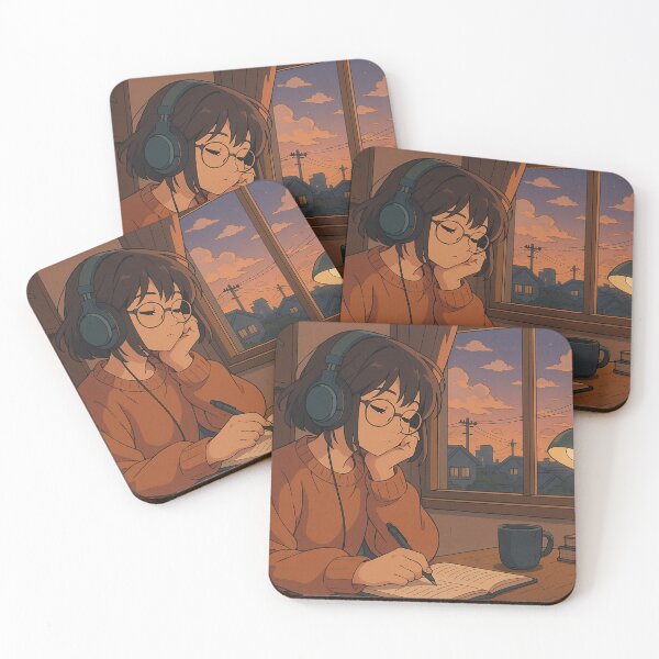 Item preview, Study Chill Time - Lofi Girl at Dusk designed and sold by DreamCraze.