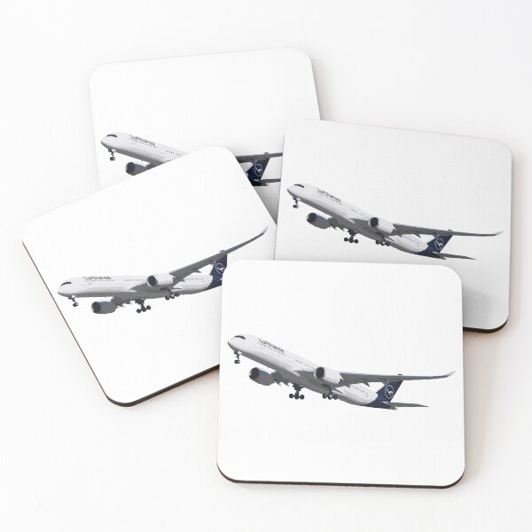 Item preview, Luft Airlines A350 Plane Abstract Illustration designed and sold by AddiK-Art.