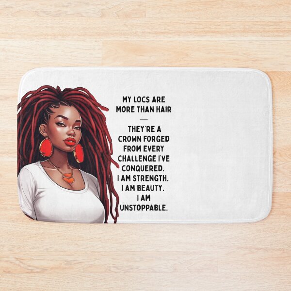 Item preview, Empowered Black Woman with Locs – Colorful Quote Design designed and sold by WHDProduction45.