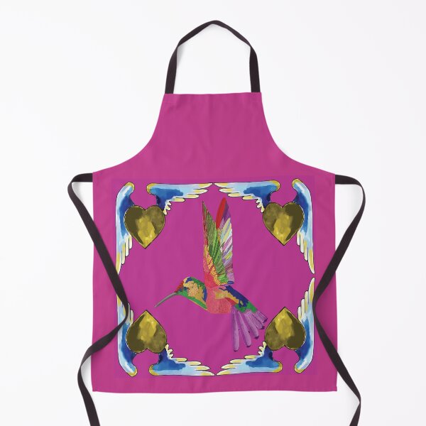 Aperçu de l'œuvre Oiseau Colibri - motif rose créée et vendue par StudioViArt.