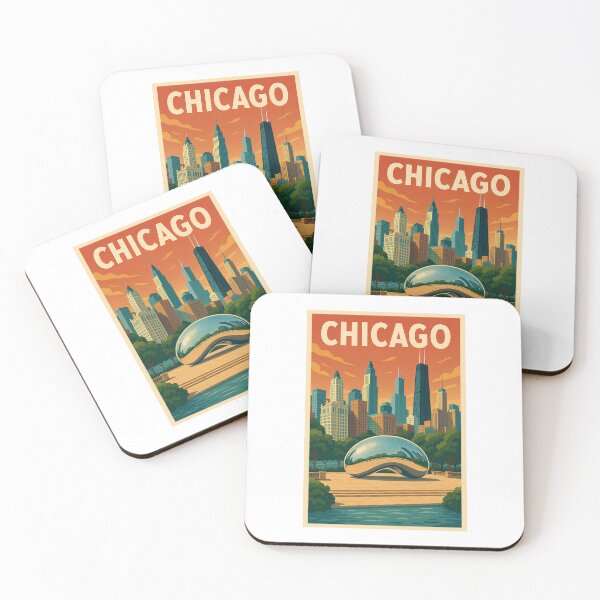 Item preview, Chicago Retro Poster designed and sold by JBWphotos.