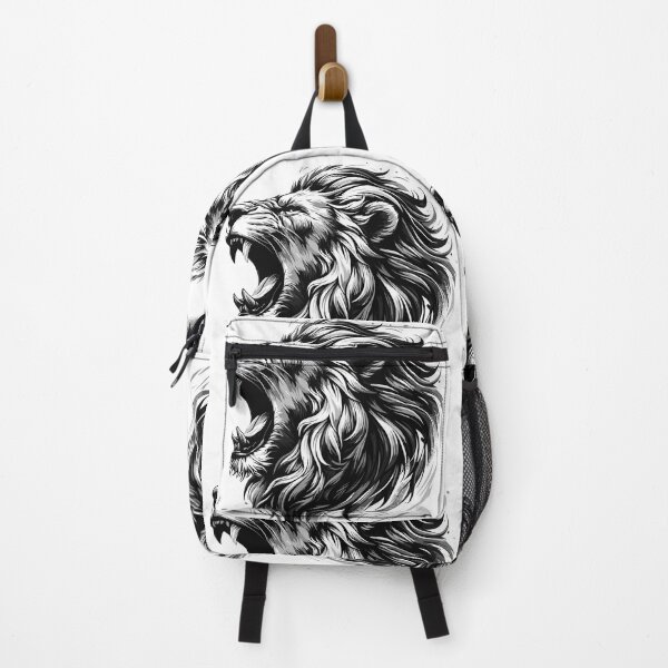 Item preview, Lion roar strength black and white lion head gift designed and sold by Pineapple-Tree.