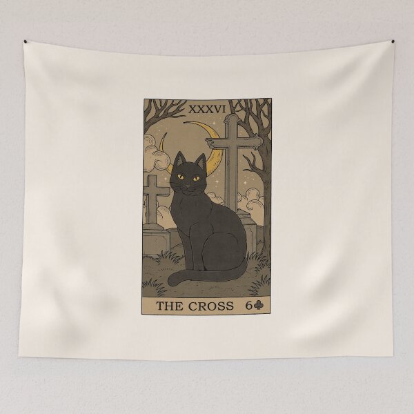 Item preview, The Cross - Cats Tarot designed and sold by Thiago Corrêa.