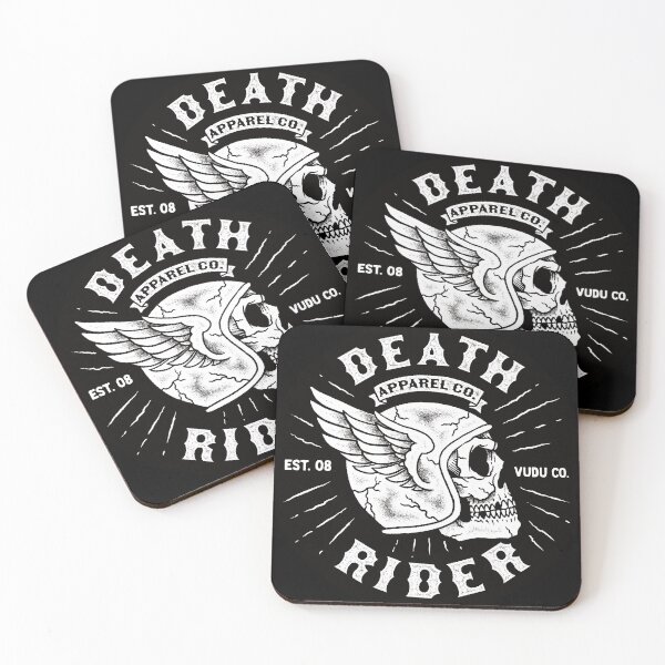 Item preview, Death Rider – Vintage Biker Art, Retro Hot Rod, Lowbrow Illustration designed and sold by Vudu! ⚡ Studio.