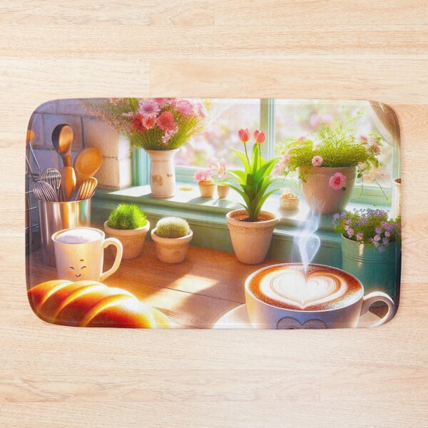 Item preview, Morning Comfort: Heart Coffee and Fresh Baked Goodness designed and sold by Fantabulous.