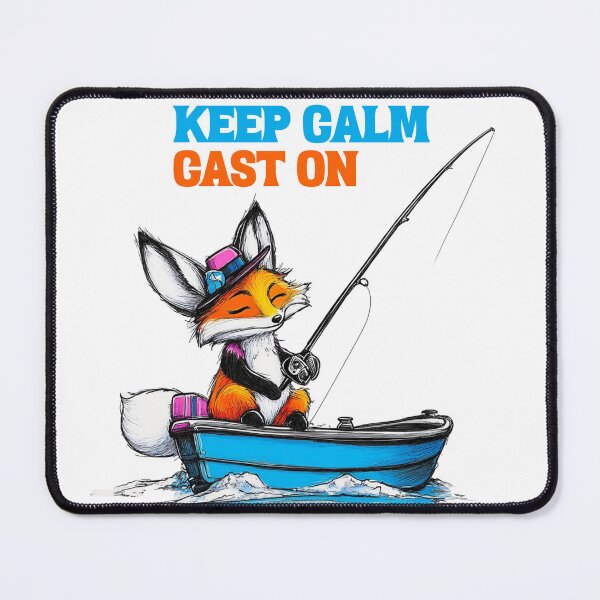 Item preview, Fishing Fox Keep Calm designed and sold by WickerStudio.