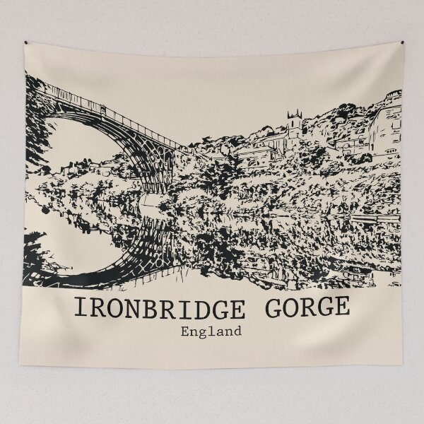 Item preview, Ironbridge Gorge - England designed and sold by Lakeric Cityscapes.