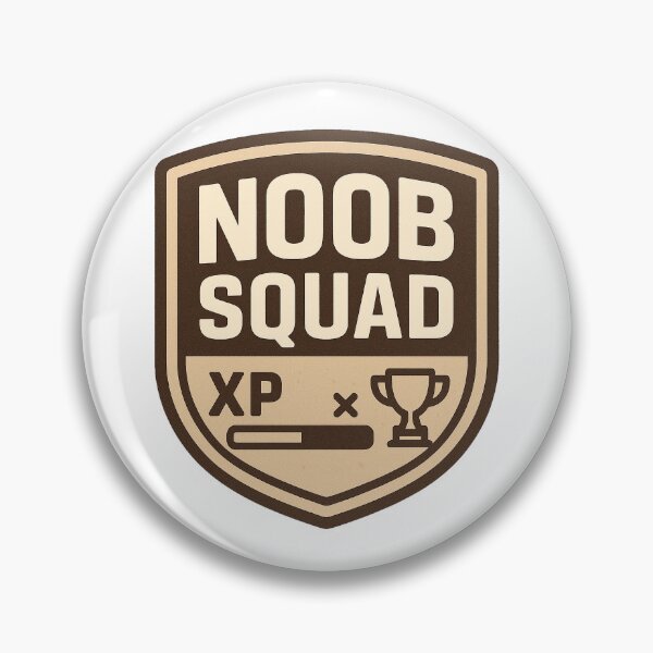 Item preview, Noob Squad – Retro Gamer XP Badge Design designed and sold by HAFIZ-DP.