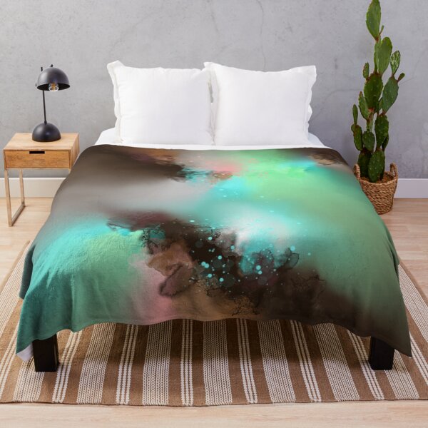 Item preview, Neovance - Teal Aqua Brown Abstract designed and sold by Joey Santiago.