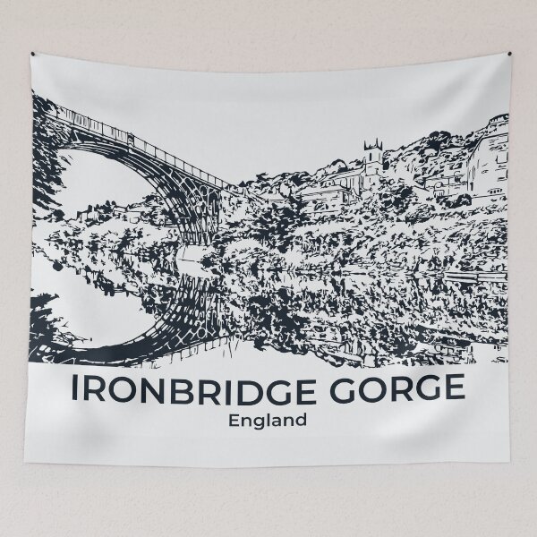 Item preview, Ironbridge Gorge - England designed and sold by Lakeric Cityscapes.