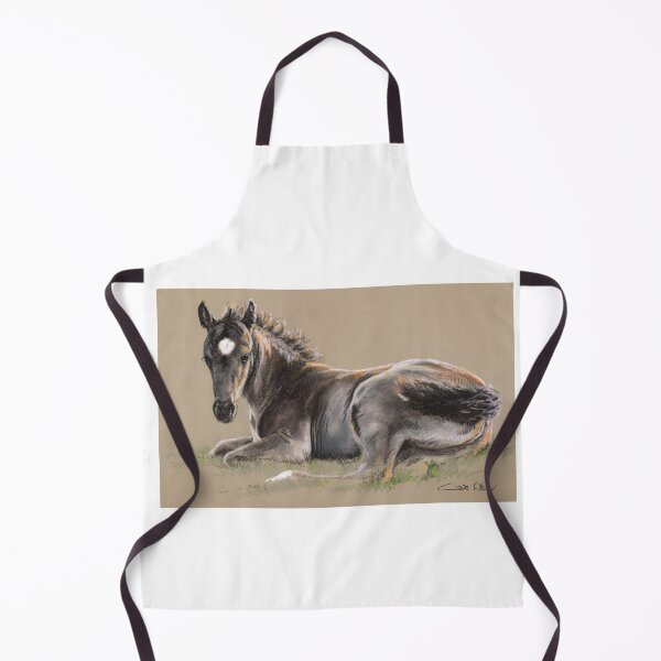 Item preview, Study in pastel of a New Forest Foal, warm evening sun reflecting off its coat. designed and sold by Claire Kitcher.