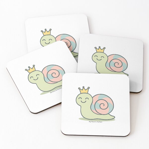 Item preview, My Pace Is Perfect – Cute Snail with Crown Motivational Design designed and sold by TheCreativeVLT.