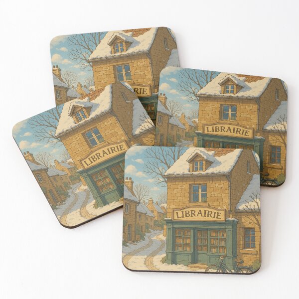 Item preview, Snowy Village Bookshop - Cozy Winter Charm designed and sold by DreamCraze.
