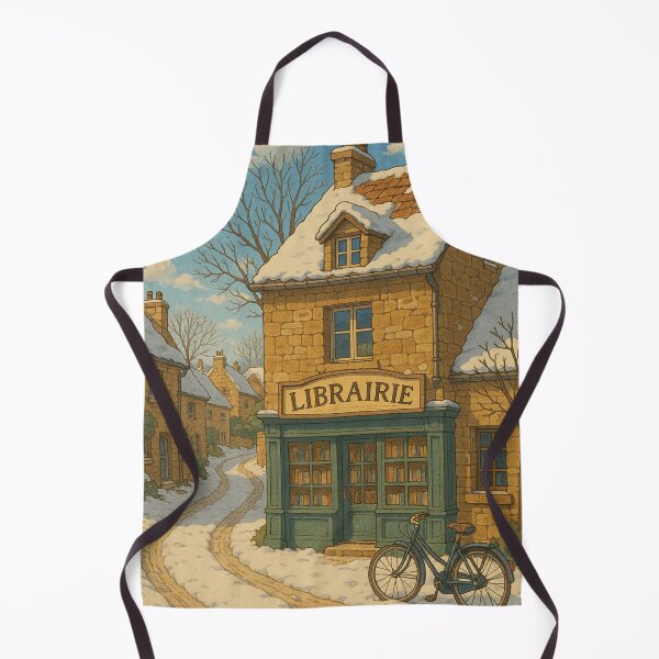 Item preview, Snowy Village Bookshop - Cozy Winter Charm designed and sold by DreamCraze.