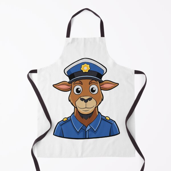 Item preview, A mischievous goat policeman in uniform. designed and sold by GregorySmithRed.