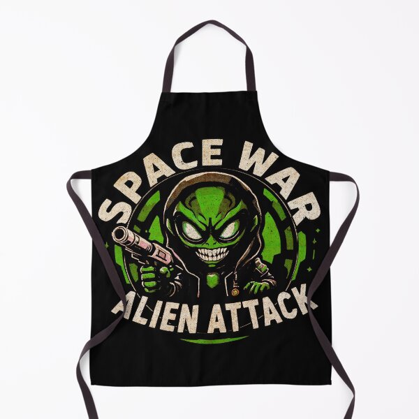 Item preview, Space War: Alien Attack – Evil Grin Alien Blaster Art designed and sold by SteadyRolling.