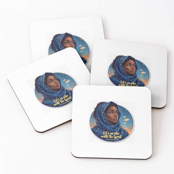 Item preview, Walk the Spirit – Galatians 5:25 Afro Spiritual Universe Sticker designed and sold by 12tribesvisuals.