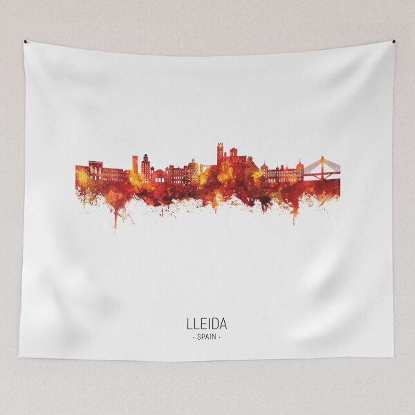 Item preview, Lleida Spain Skyline designed and sold by ArtPrints.