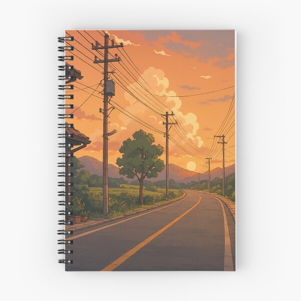 Item preview, Sunset Country Road - Golden Hour Glow designed and sold by DreamCraze.