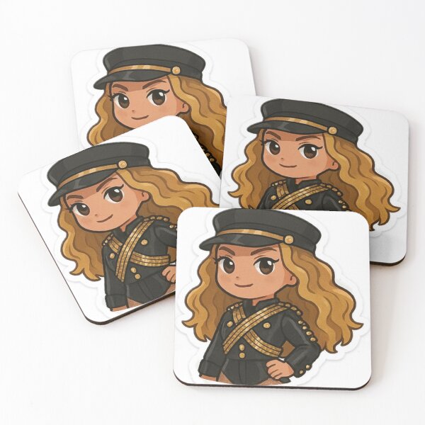 Item preview, Beyoncé Superbowl Chibi Military Sticker designed and sold by NotoriousDaman.