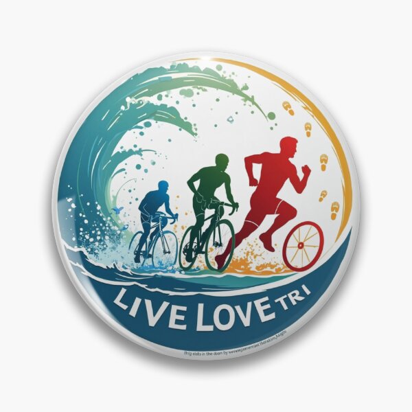 Artikelvorschau, Live, Love, TRI – Motivierender Triathlon-Aufkleber für Ausdauersportler entworfen und verkauft von Triathlongram.