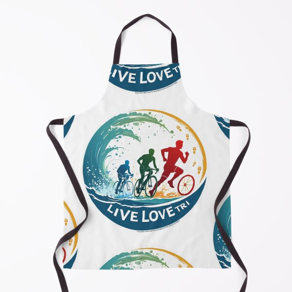 Item preview, Live, Love, TRI – Motivational Triathlon Sticker for Endurance Athletes designed and sold by Triathlongram.