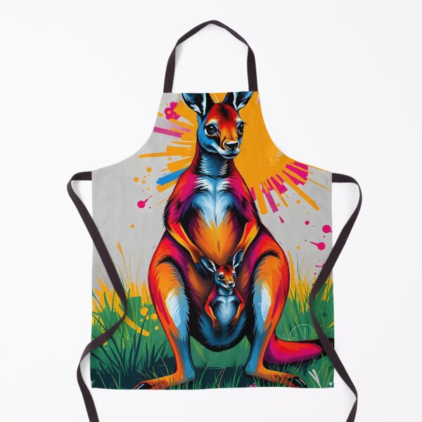 Item preview, Vibrant Kangaroo and Joey Pop Art Explosion designed and sold by WildlifeInc.