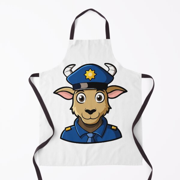 Item preview, Cute little goat policeman in uniform. designed and sold by GregorySmithRed.