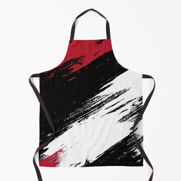 Item preview, Red and White brush stroke graphite designed and sold by The Drape Lab.