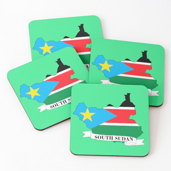 Item preview, Flag map of South Sudan designed and sold by visual adventures.